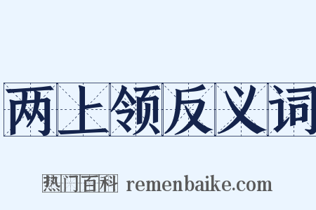两上领反义词是什么意思的图片